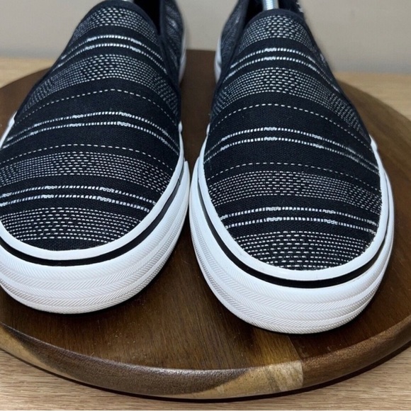 Keds Womens 9 Double Decker Black Slip On Low Top Casual Comfort Sneaker Shoes - Picture 1 of 1